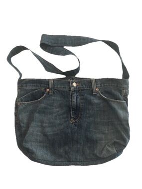 Vintage Denim Jean Tote Bag Purse Upcycled from The Flirt Jeans
